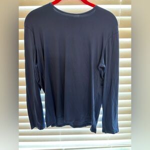 Pea Bee & Jae Woman’s Navy Long Sleeve Shirt